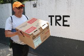 Departure of the TRE's unas from the Botanical Garden in Rio de Janeiro