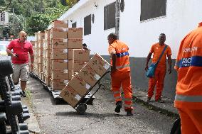 Departure of the TRE's unas from the Botanical Garden in Rio de Janeiro