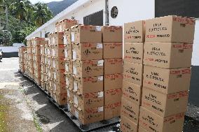 Departure of the TRE's unas from the Botanical Garden in Rio de Janeiro