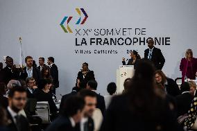 Closure Of The Francophonie Summit At Grand Palais