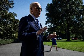 DC: President Biden Departs the White House for Indiana