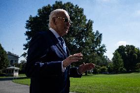 DC: President Biden Departs the White House for Indiana