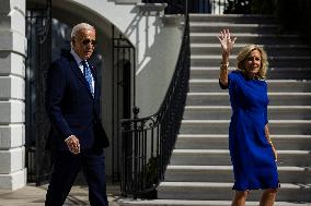 DC: President Biden Departs the White House for Indiana