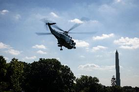 DC: President Biden Departs the White House for Indiana