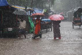 Heavy Rain In Dhaka