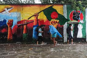 Heavy Rain In Dhaka