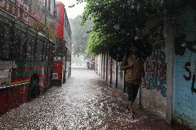 Heavy Rain In Dhaka