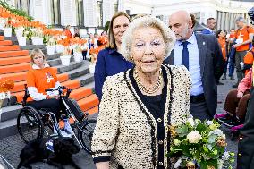 Princess Beatrix at the 5th edition of Het Oranjepad