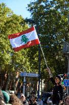 Protest In Supoprt Of Lebanon And Gaza In Toulouse