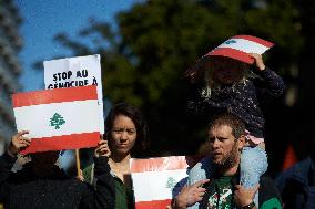 Protest In Supoprt Of Lebanon And Gaza In Toulouse