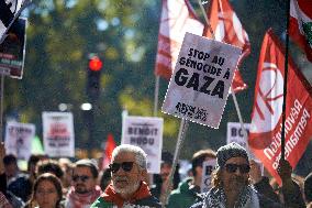 Protest In Supoprt Of Lebanon And Gaza In Toulouse