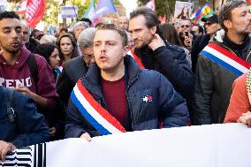 Demonstration In Support Of Lebanon And Palestine - Paris