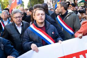 Demonstration In Support Of Lebanon And Palestine - Paris