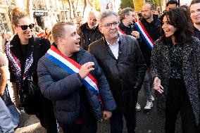 Demonstration In Support Of Lebanon And Palestine - Paris