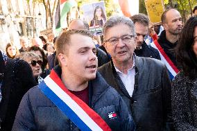 Demonstration In Support Of Lebanon And Palestine - Paris