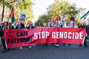 Demonstration In Support Of Lebanon And Palestine - Paris