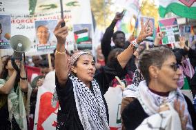 Demonstration In Support Of Lebanon And Palestine - Paris