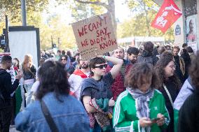 Demonstration In Support Of Lebanon And Palestine - Paris