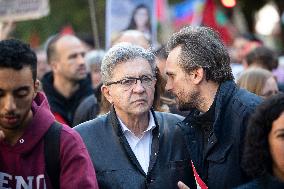 Demonstration In Support Of Lebanon And Palestine - Paris