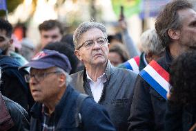 Demonstration In Support Of Lebanon And Palestine - Paris