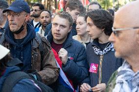 Demonstration In Support Of Lebanon And Palestine - Paris