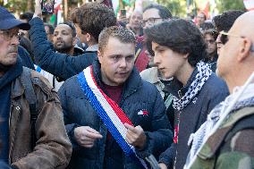 Demonstration In Support Of Lebanon And Palestine - Paris