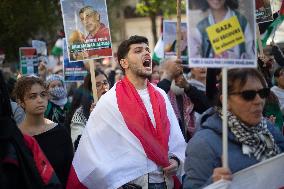 Demonstration In Support Of Lebanon And Palestine - Paris