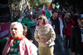 Demonstration In Support Of Lebanon And Palestine - Paris