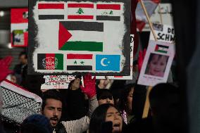 "Freedom For Gaza And Lebanon" Demo In Duesseldorf