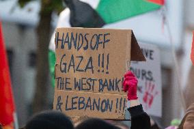 "Freedom For Gaza And Lebanon" Demo In Duesseldorf