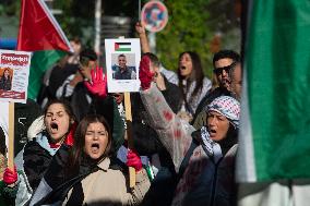 "Freedom For Gaza And Lebanon" Demo In Duesseldorf