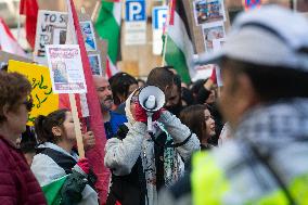 "Freedom For Gaza And Lebanon" Demo In Duesseldorf