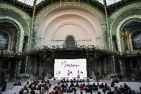 Press conference of Emmanuel Macron at Grand Palais FA