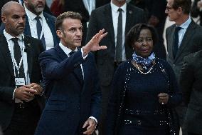 Press conference of Emmanuel Macron at Grand Palais FA