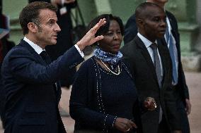 Press conference of Emmanuel Macron at Grand Palais FA