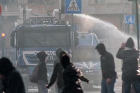 Clashes In Rome During the Pro-Palestine Demonstration