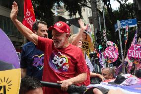 President Of Brazil Luiz Inácio Lula Da Silva During A Political Event In Sao Paulo, Brazil