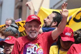 President Of Brazil Luiz Inácio Lula Da Silva During A Political Event In Sao Paulo, Brazil