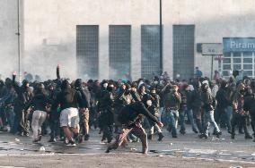 Clashes In Rome During the Pro-Palestine Demonstration