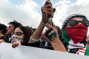 Pro-Palestinian Demonstrators Mark The First Anniversary Of The War In Gaza This Weekend