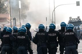 Clashes In Rome During the Pro-Palestine Demonstration