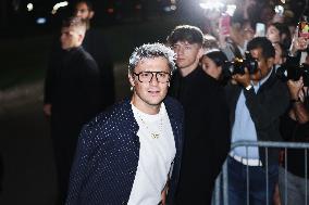 Celebrity Arrivals At Emporio Armani Fashion Show During The Milan Women's Fashion Week Spring/Summer 2025 In Milan