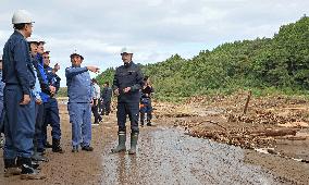 Japan PM visits flood-hit central Japan city