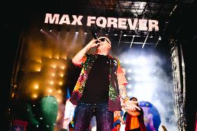 Max Pezzali Performs During The Max Forever Tour 2024 In Milan