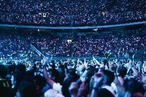 Max Pezzali Performs During The Max Forever Tour 2024 In Milan