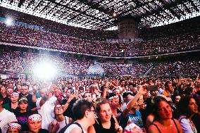 Max Pezzali Performs During The Max Forever Tour 2024 In Milan