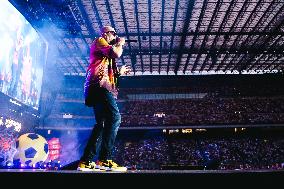 Max Pezzali Performs During The Max Forever Tour 2024 In Milan