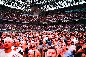 Max Pezzali Performs During The Max Forever Tour 2024 In Milan