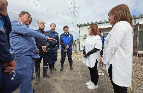 Japan PM visits flood-hit central Japan city