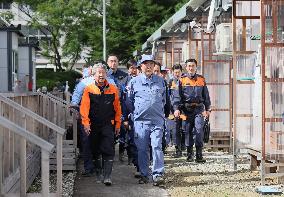 Japan PM visits flood-hit central Japan city